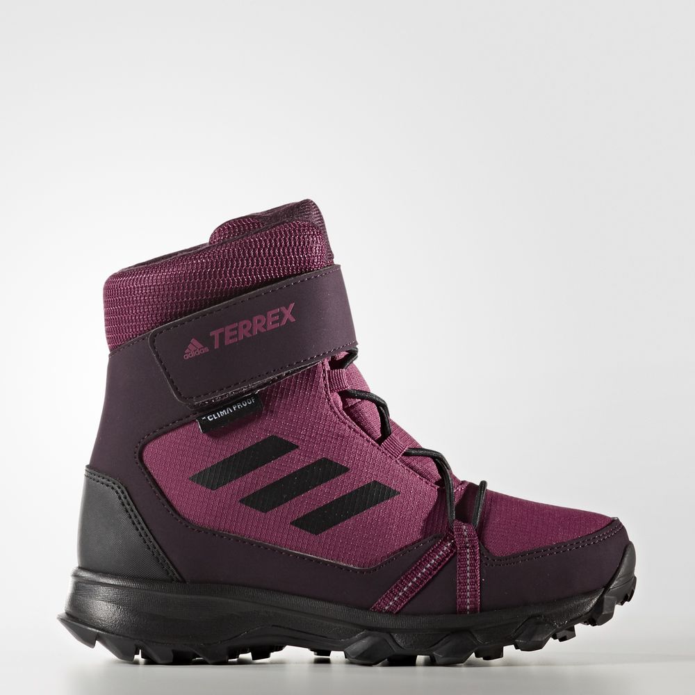 Adidas Terrex Snow Cf Cp Cw - ορειβατικα παπουτσια για κοριτσια - Μωβ/Μαυρα/Βαθυ Μπορντο,Μέγεθος: EU